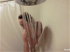 super wonderful light-haired Brett Rossi takes a uber-cute bathroom